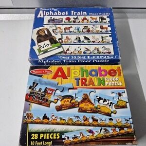 Melissa & Doug Alphabet Train Floor Puzzle 27-28 Pieces ABC‎ Learning Toy